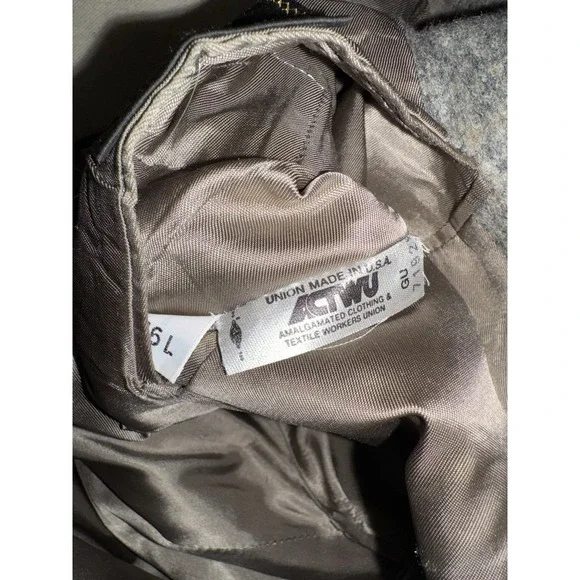 Vintage Hart Schaffner‎ Marx Camel Hair Blazer Men's 46L Plaid Sport Coat Suit - Picture 10 of 12